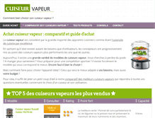 Tablet Screenshot of cuiseur-vapeur.com